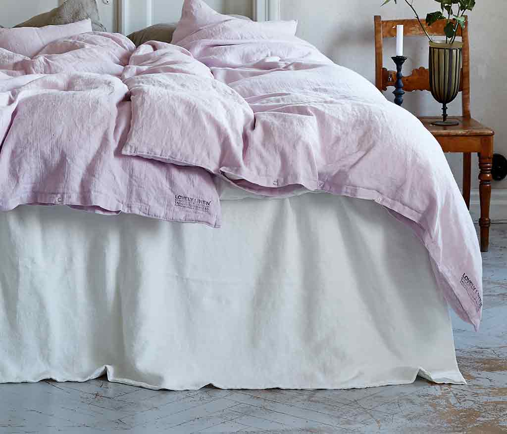 Bettlaken von Lovely Linen Dusty Pink