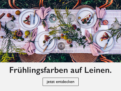 der Frühling ist da. Leinen Kollektion für Frühling