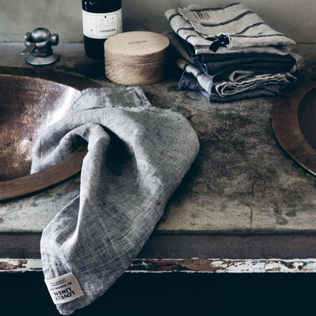 Lovely Linen Leinen Stripe Gästehandtuch GTL0898