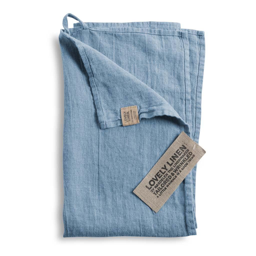 Lovely Linen Leinen Geschirrtuch Dusty Blue TL0174