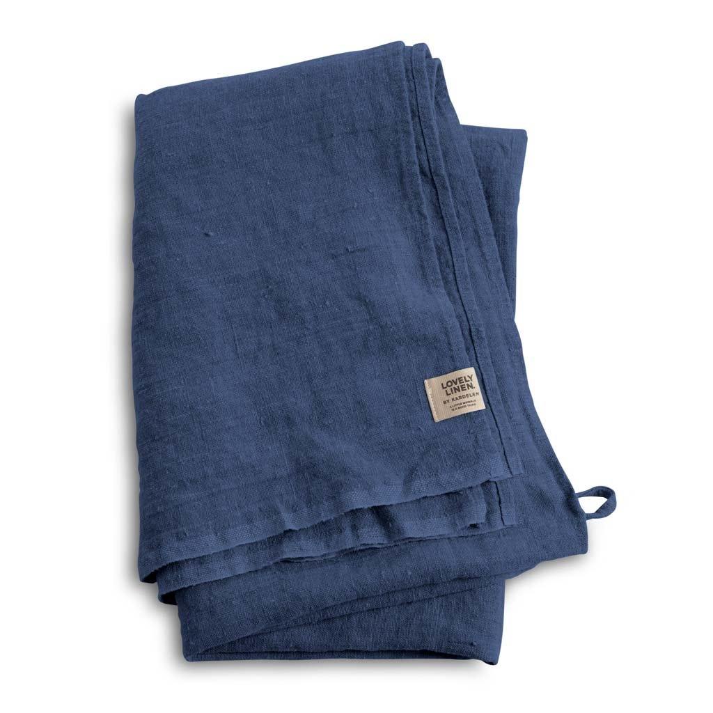Lovely Linen Leinen Saunatuch Handtuch Denim Blue HL0178