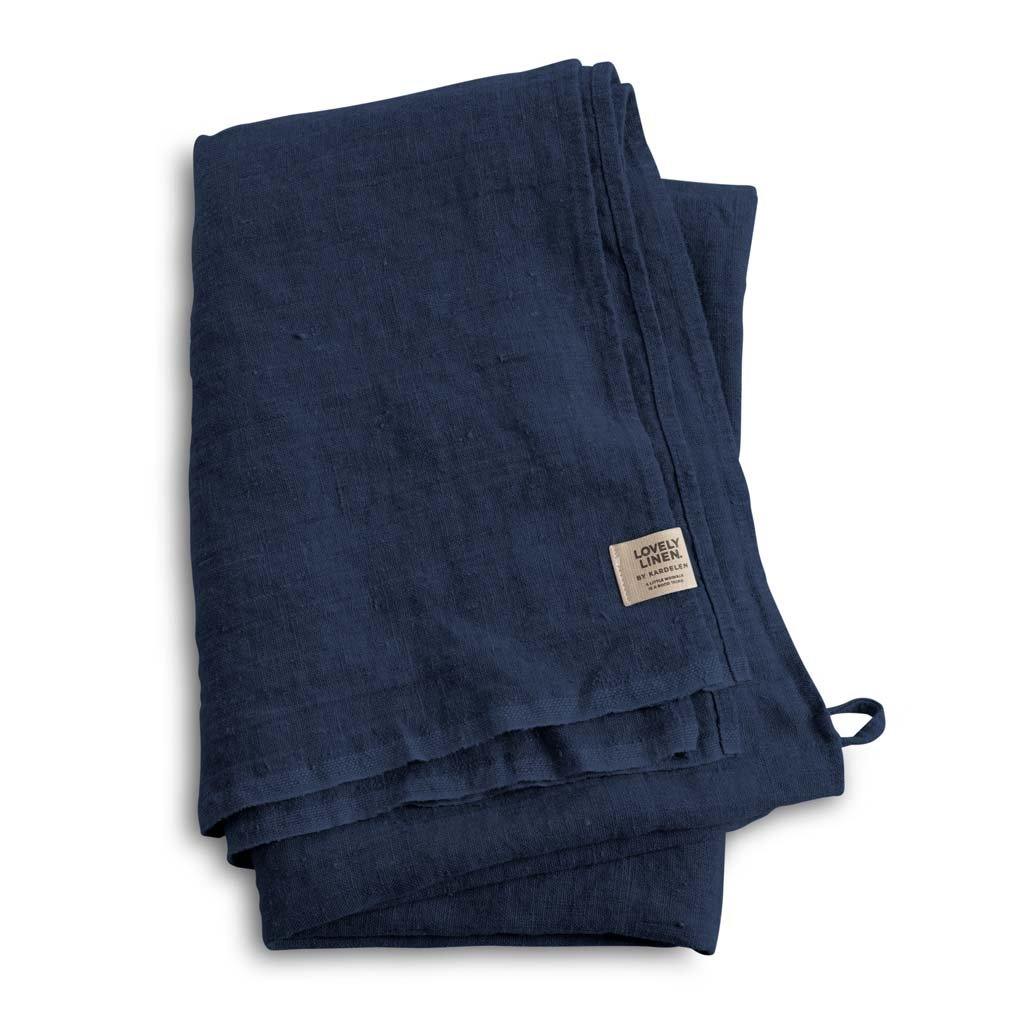 Lovely Linen Leinen Saunatuch Handtuch Midnight Blue HL0180