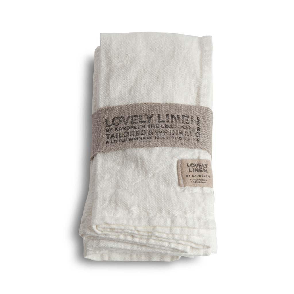 Lovely Linen Leinen Serviette Off White NL0199