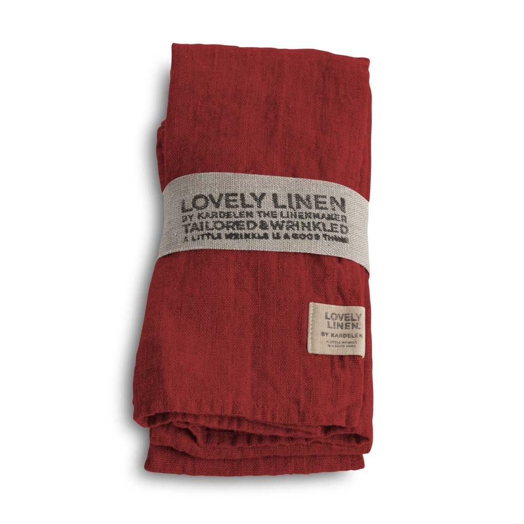 Lovely Linen Leinen Serviette Real Red NL0182