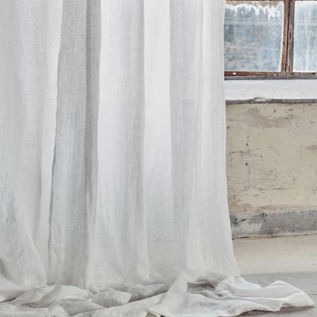 Lovely Linen Airy leinen Vorhang off white
